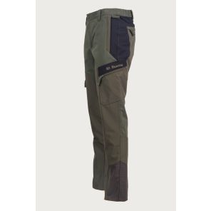 LOVSKE ELASTIČNE HLAČE S KEVLAR NAŠITKI-VERDE.NERO T-106