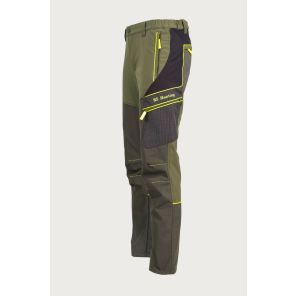 LOVSKE ELASTIČNE HLAČE S KEVLAR NAŠITKI-GIALLO FLUO T-150