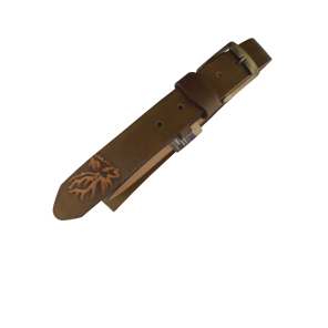 LEATHER BELT WITH BUCKLE