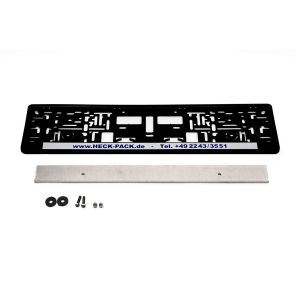 Vehicle number plate holder for rear carriers
