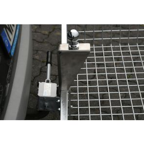 Plug-on stainless-steel mount for winch, with ball head