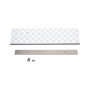 Aluminium reinforcement for vehicle registration plates