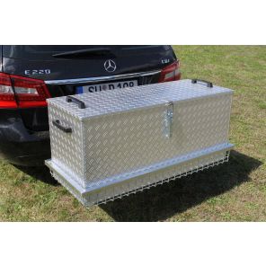 Heck-Pack aluminium transport box with bolted mounting for 1200x600 mm rear carriers