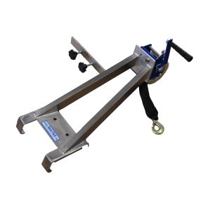 Heck-Pack plug-on stainless-steel mount with hand winch