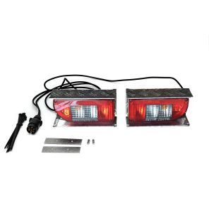 Heck-Pack lighting set with aluminium guards