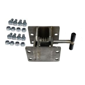 Fold-up stainless steel lowering device