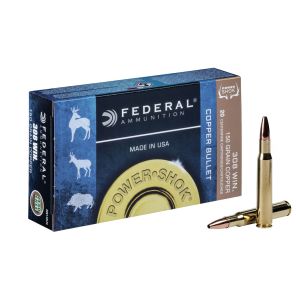 Federal Power Shok Ammunition 308 Winchester 9,70g / 150gr Copper Solid HP