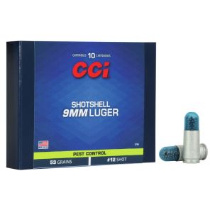 CCI Ammunition 9mm Luger Shotshell 3,43g / 53gr #12 Shot