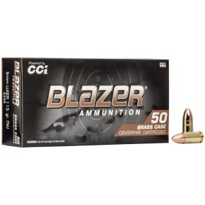 CCI Blazer Ammunition 9x19mm 7,45g / 115gr FMJ