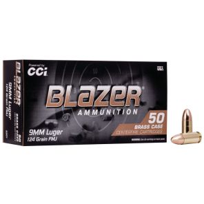 CCI Blazer Ammunition 9x19mm 8,0g / 124gr FMJ