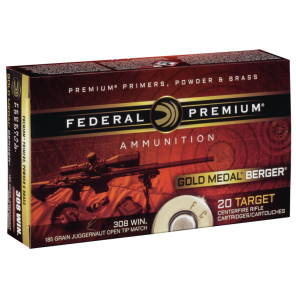 Federal Gold Medal Ammunition 308 Win. 12,0g / 185gr Berger OTM