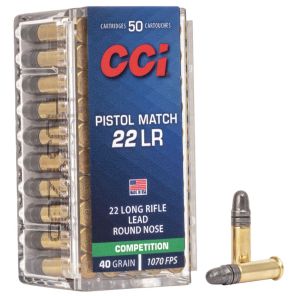 Strelivo CCI 22 LR Pistol Match 2,59g / 40gr LRN