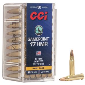 Streljivo CCI Gamepoint 17 HMR 1,30g / 20gr JSP