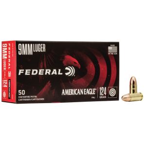 Federal American Eagle Ammunition 9x19mm 8,0g / 124gr FMJ