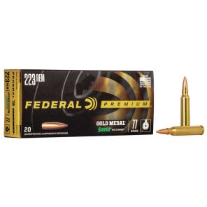 Federal Gold Medal Ammunition 223 Rem. 4,98g / 77gr Sierra Match King BT HP