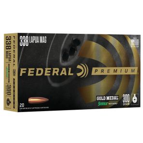 Federal Gold Medal Ammunition 338 Lapua Magnum 19,44g / 300gr Sierra Match King BT HP