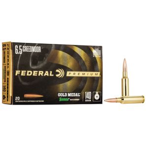 Federal Gold Medal Ammunition 6,5 Creedmoor 9,0g / 140gr Sierra Match King BT HP
