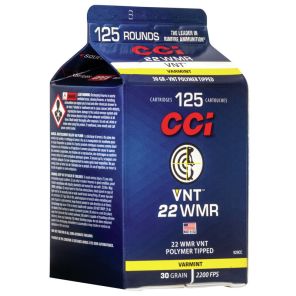 Munizioni CCI 22 WMR VNT Varmint 1,94g / 30gr Polymer Tip (bulk)