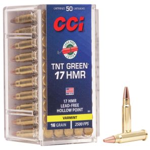 Munizioni CCI 17 HMR TNT Green 1,03g / 16gr HP