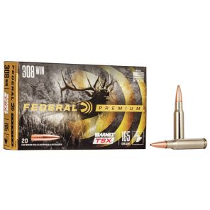 Federal Premium Ammunition 308 Winchester 10,7g / 165gr Barnes Triple Shock X