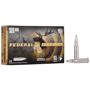 Federal Vital Shok Ammunition 308 Winchester 10,7g / 165gr Trophy Bonded Tip