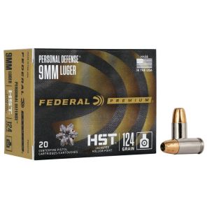 Federal Premium Ammunition 9x19mm 8,0g / 124gr Personal Defence HST JHP
