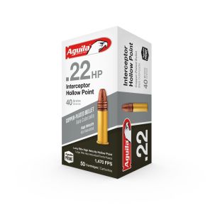 Munizioni Aguila 22 LR Interceptor 2,59g / 40gr CP HP