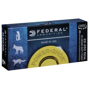 Strelivo Federal Power Shok 22-250 Remington 3,56g / 55gr SP